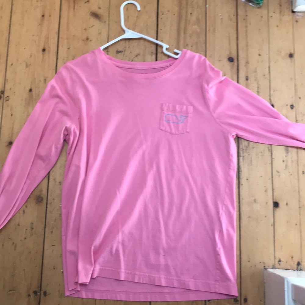 Girls pink vineyard vines long sleeve